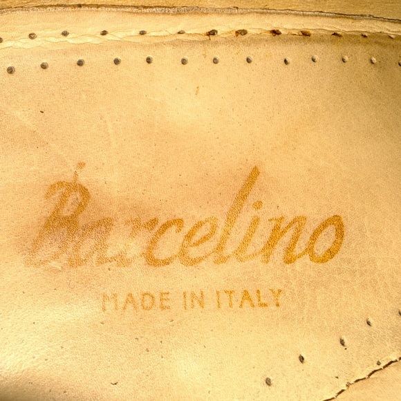 Barcelino Handmade Italian Leather Cap Toe Shoes Burgundy/Black |10M |Vero Cuoio main image 11